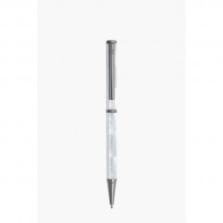 White Pearl Signature Pen-Chrome plated-INSPIRED